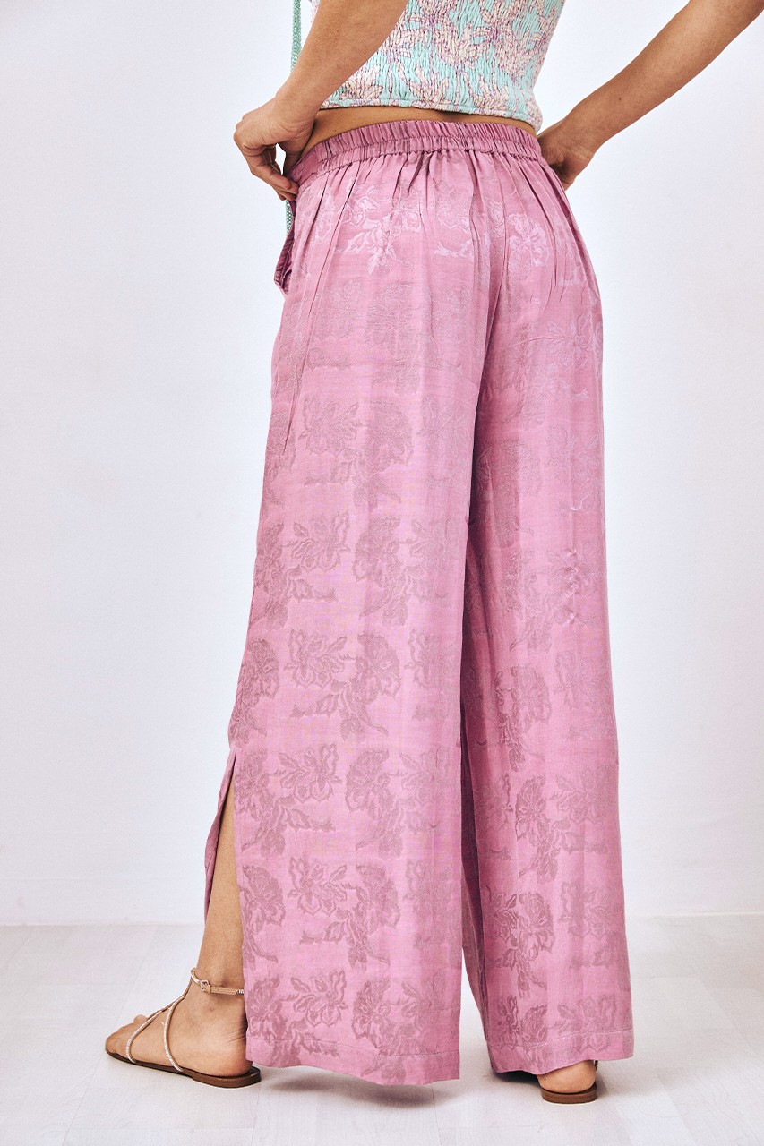 FLOWING JACQUARD PANTS