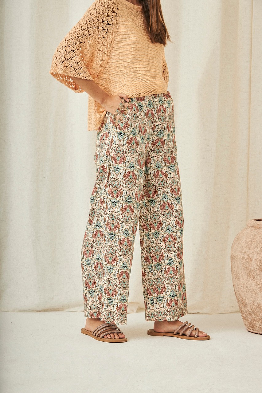 LOOSE PAISLEY TROUSERS