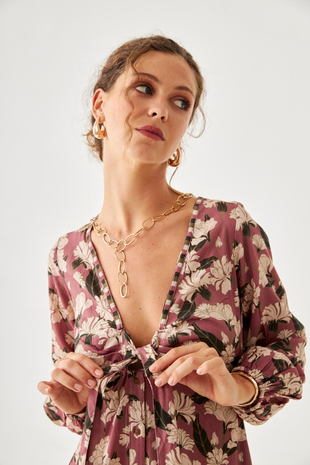 VESTIDO BOTONES FLORAL