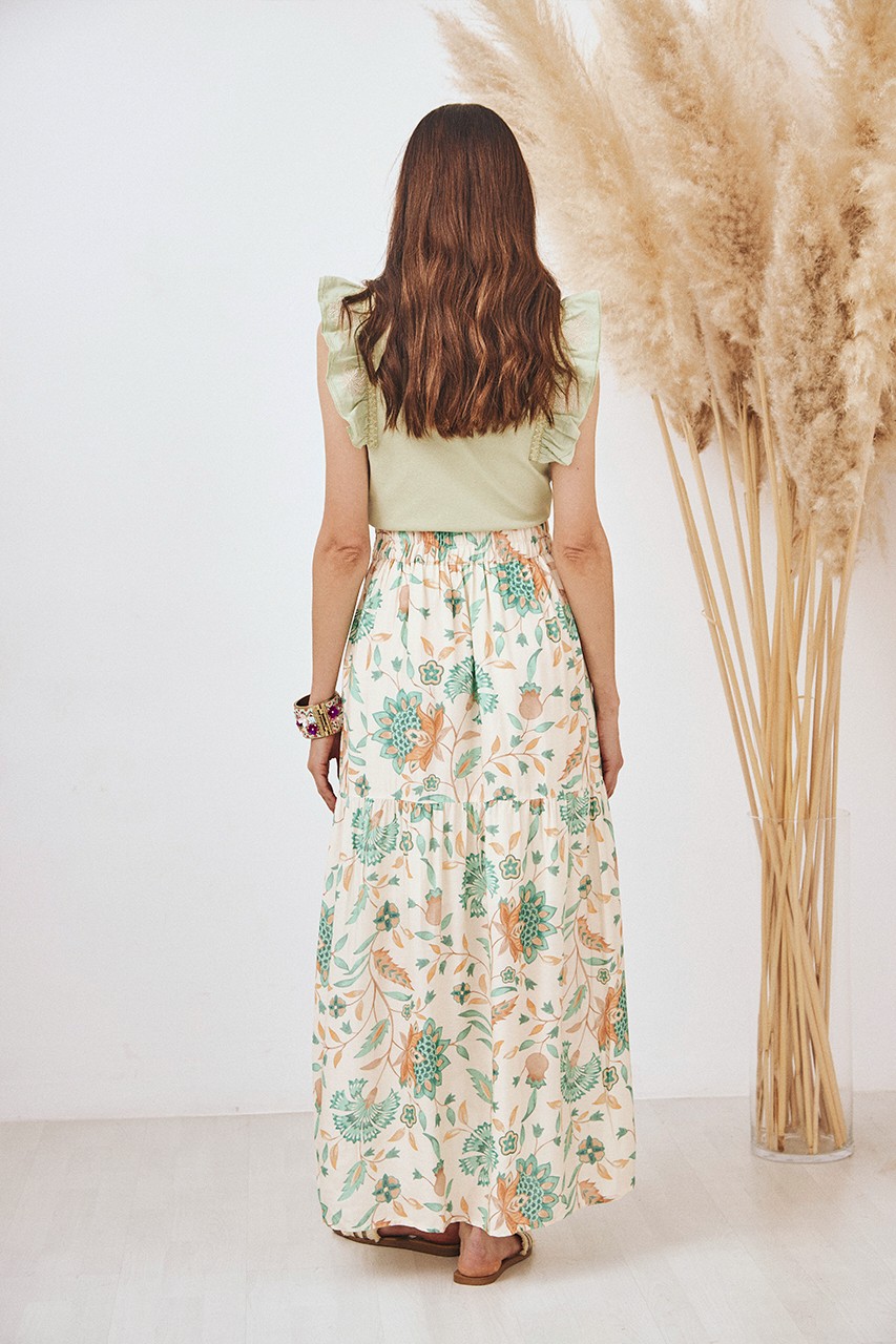 PRINTED LONG SKIRT 2
