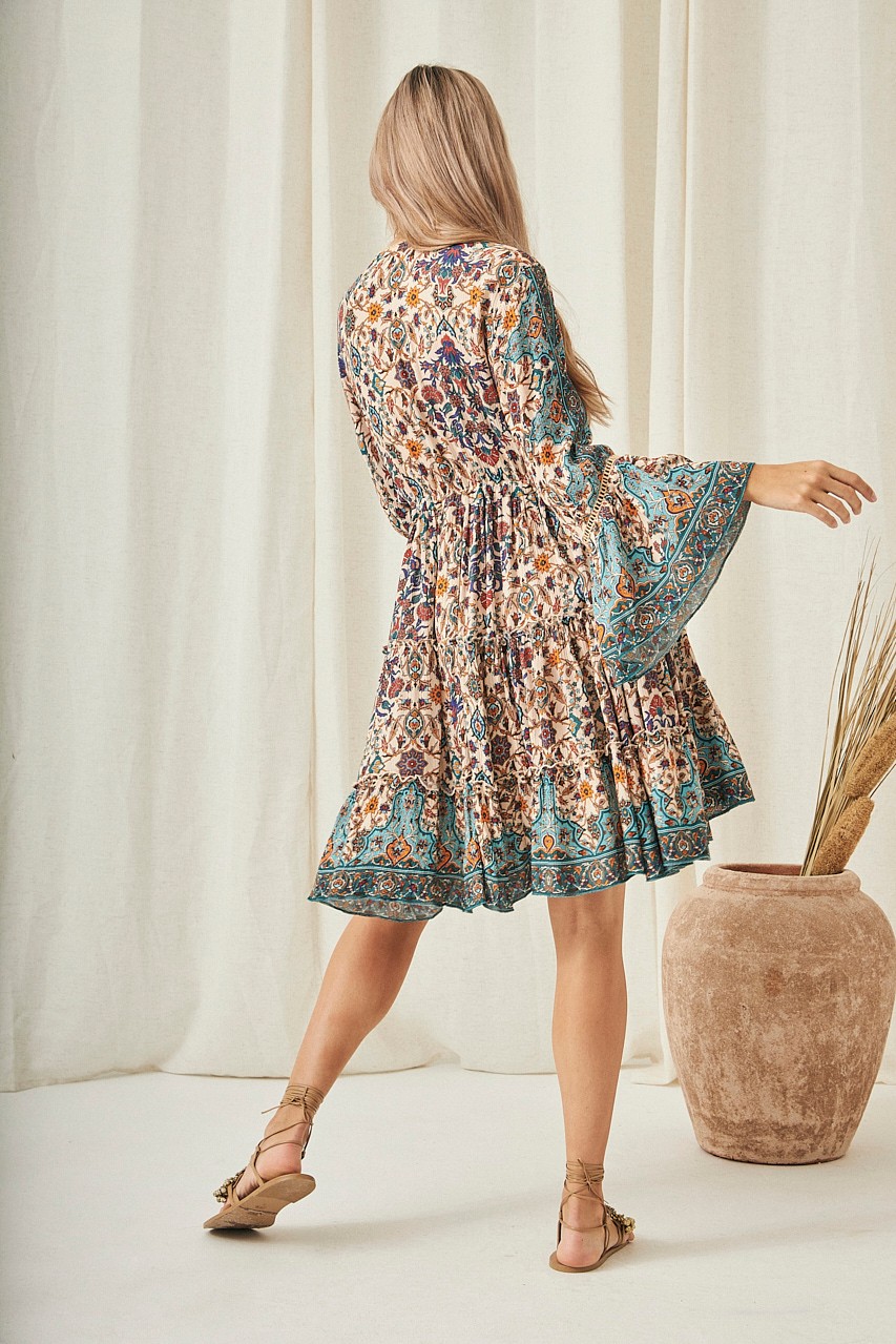 SHORT FLORAL PRINT DRESS 4