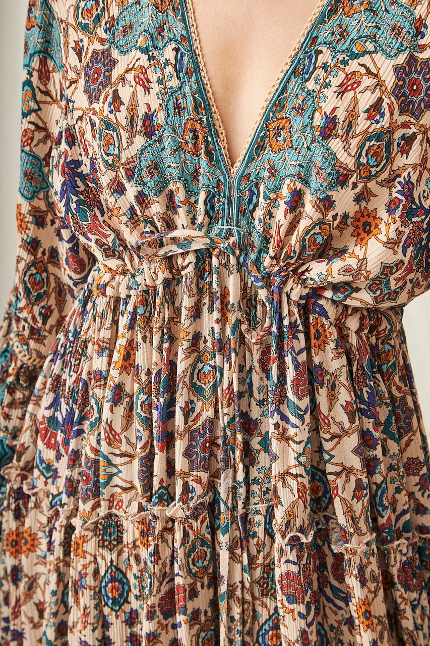 VESTIDO CORTO ESTAMPADO FLORAL 2