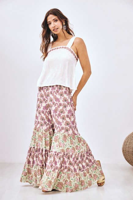 TOP JACQUARD BLANCO