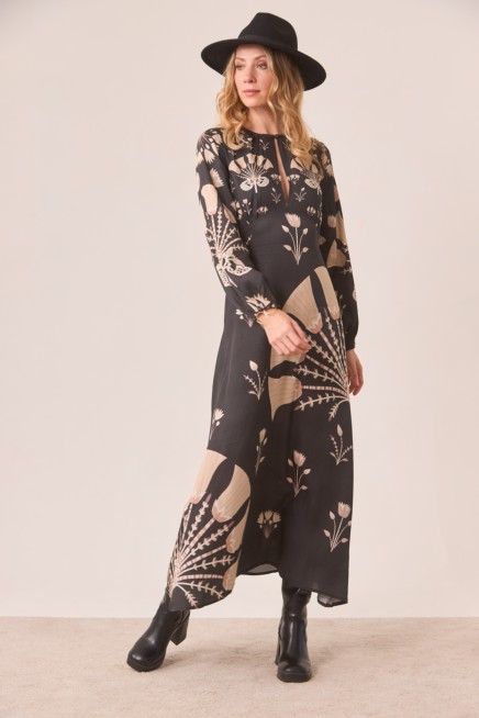 VESTIDO GRANDES MOTIVOS FLORALES