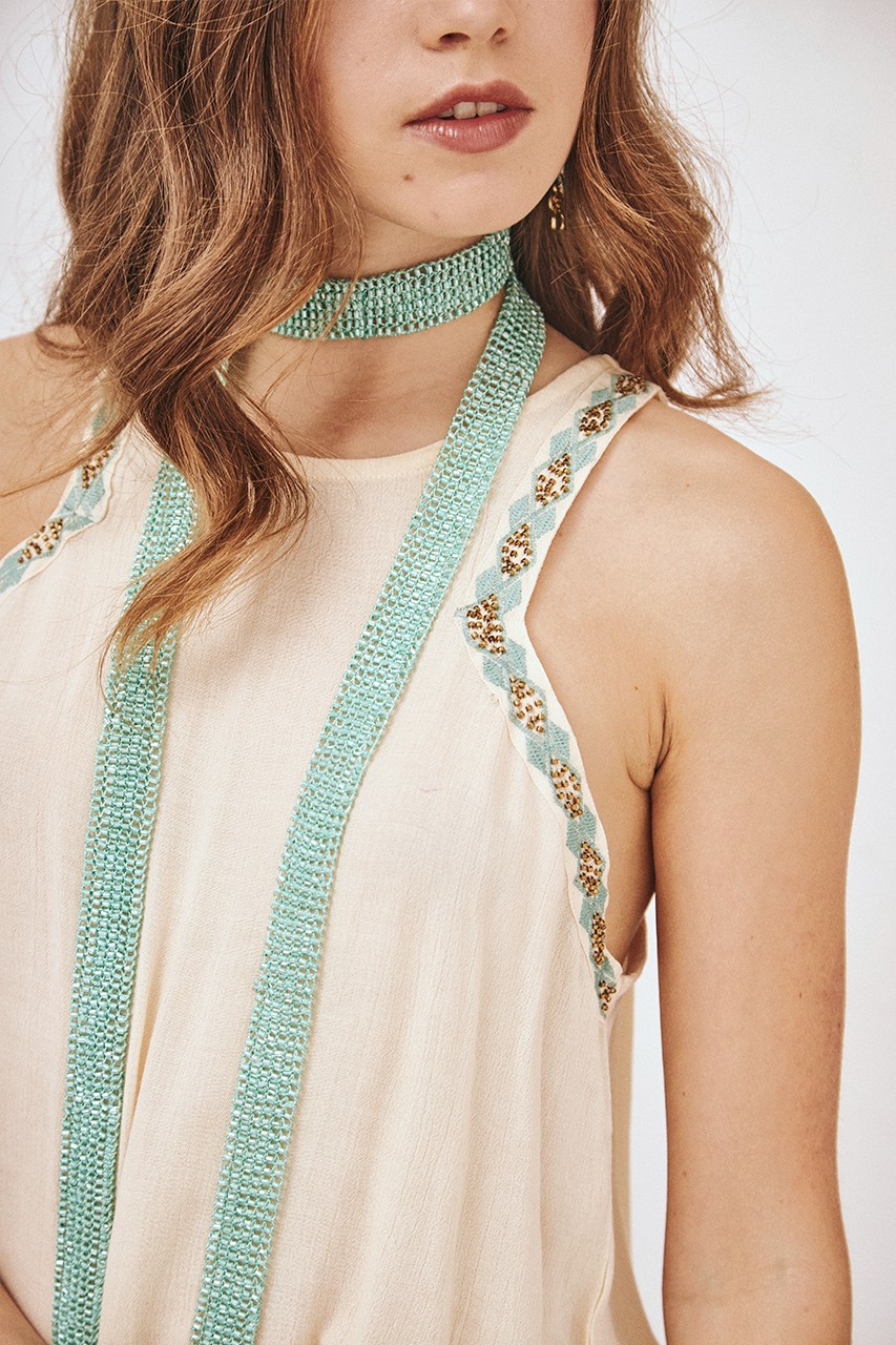 EMBROIDERED STRAPPED TOP 2