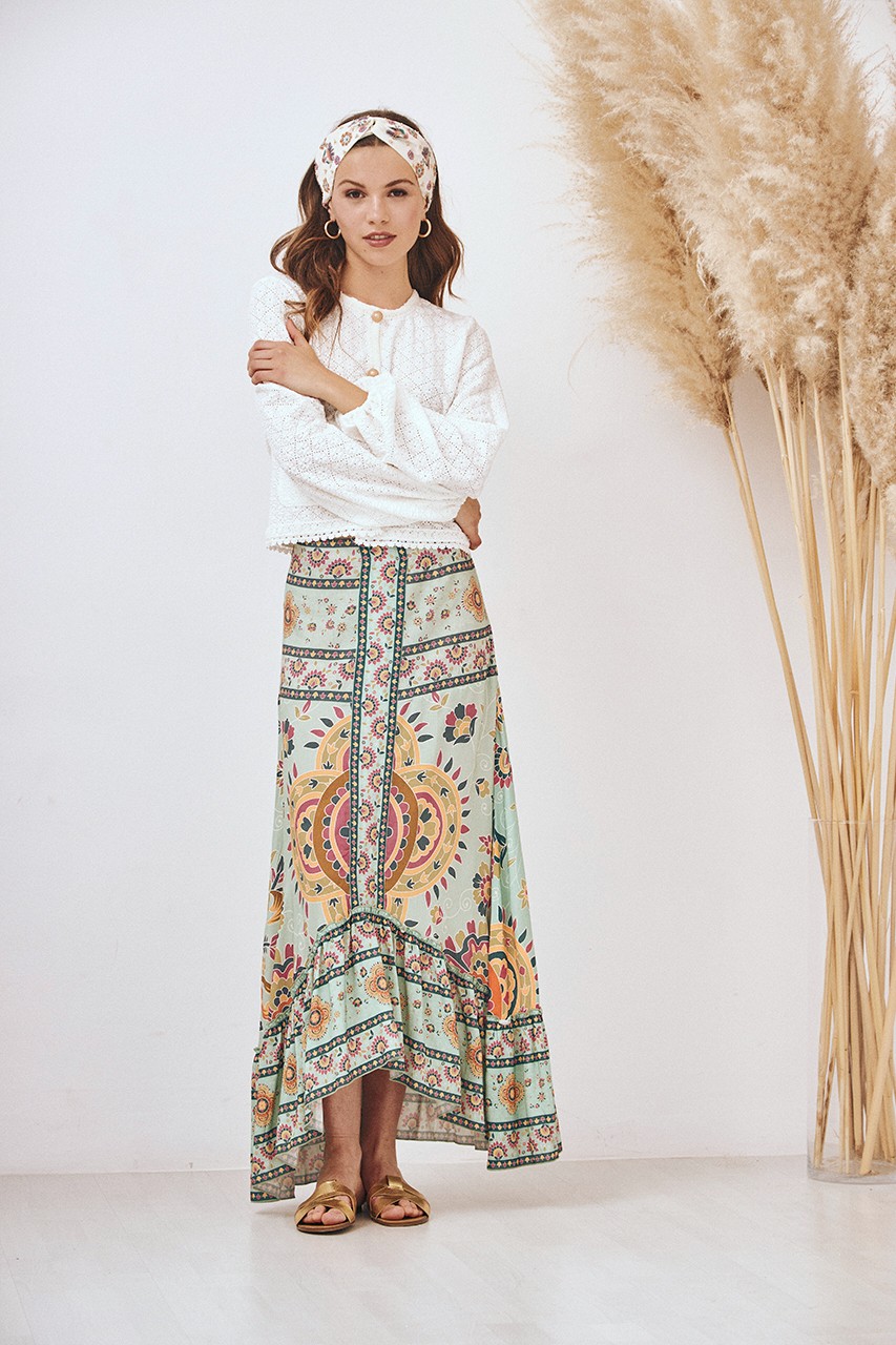 PRINTED LONG SKIRT 2