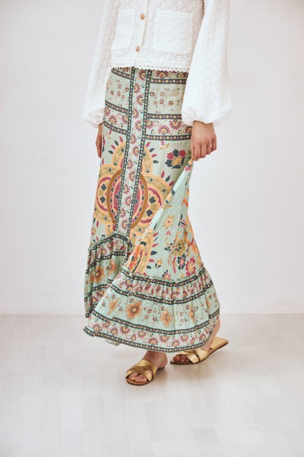 PRINTED LONG SKIRT