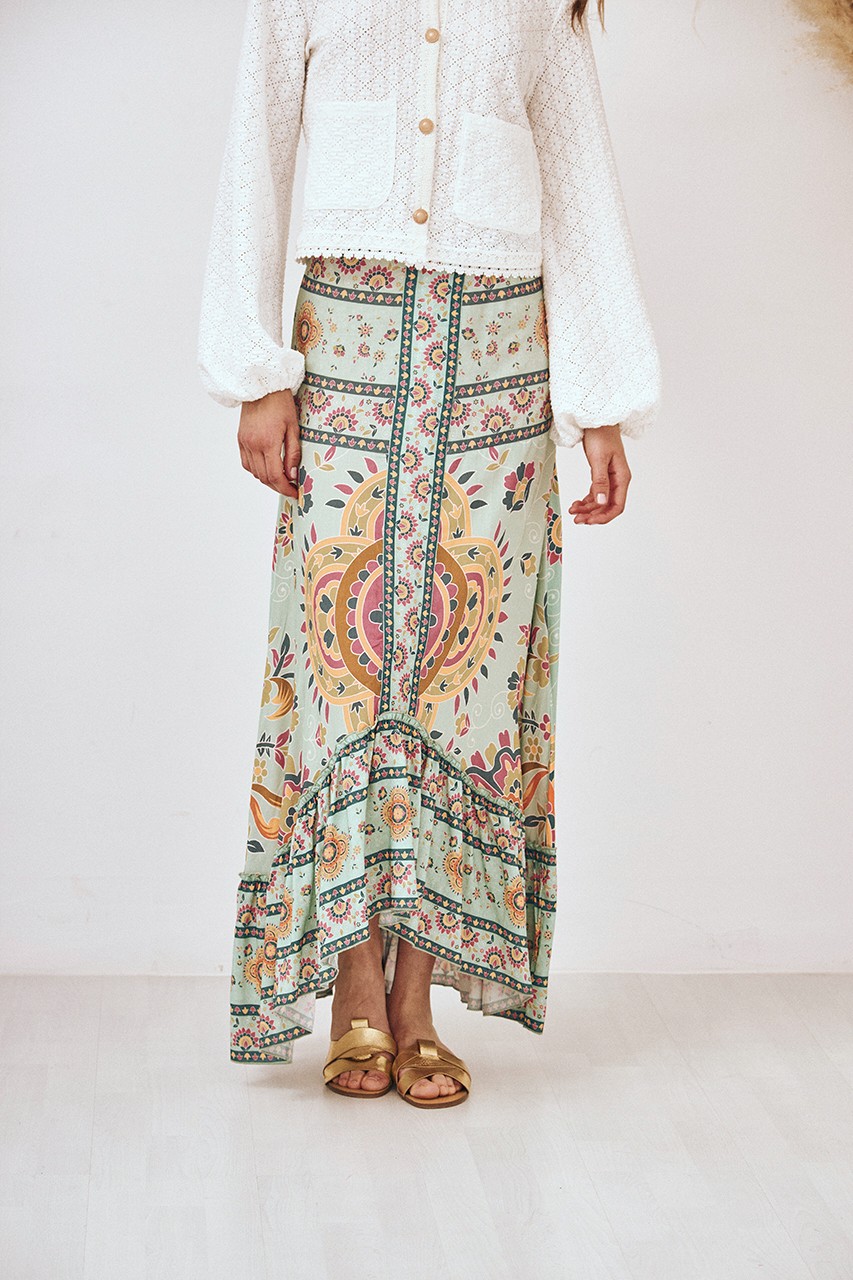 PRINTED LONG SKIRT 3