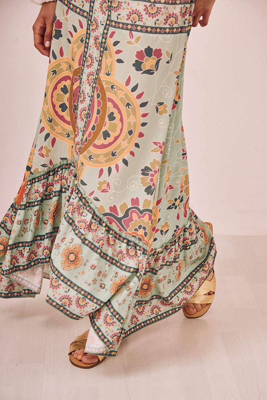 PRINTED LONG SKIRT 5