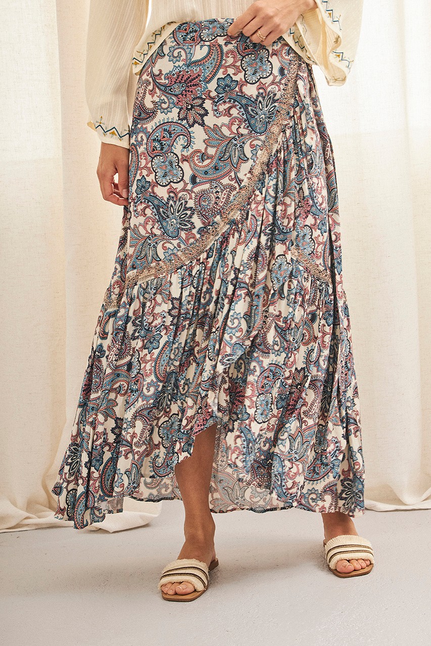 ASYMMETRIC PAISLEY SKIRT 3