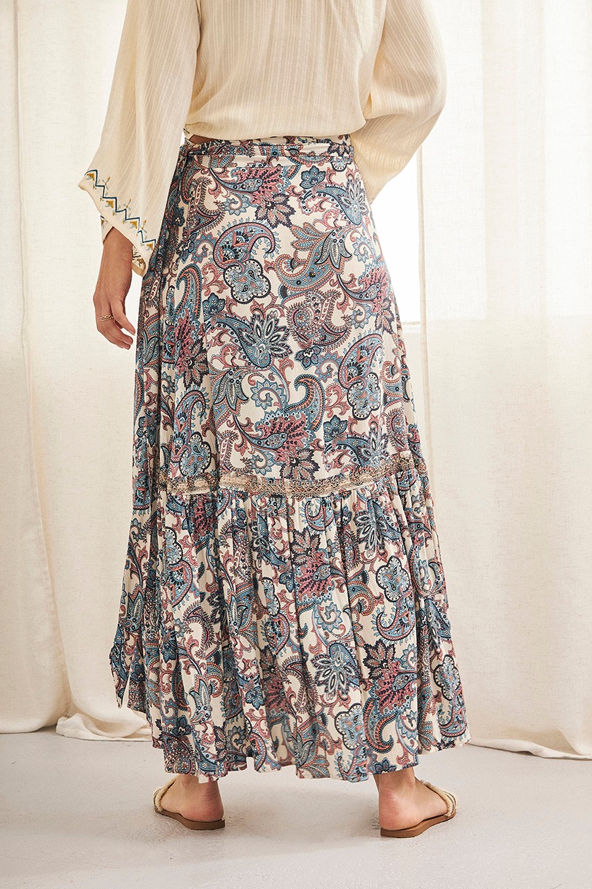 ASYMMETRIC PAISLEY SKIRT 4