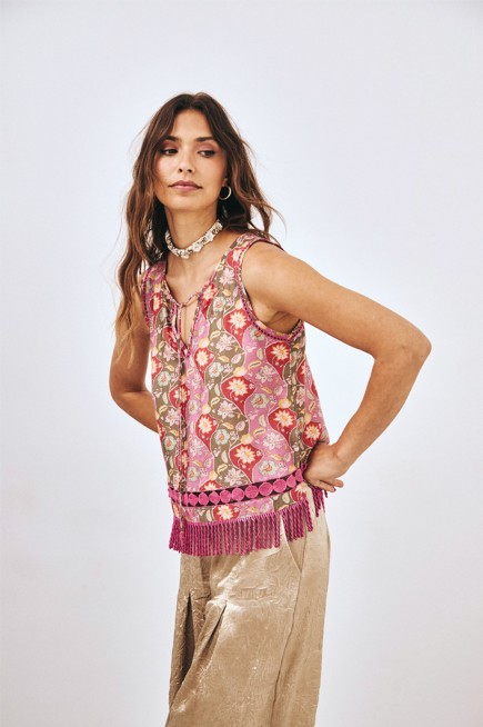 TOP FLORAL FLECOS