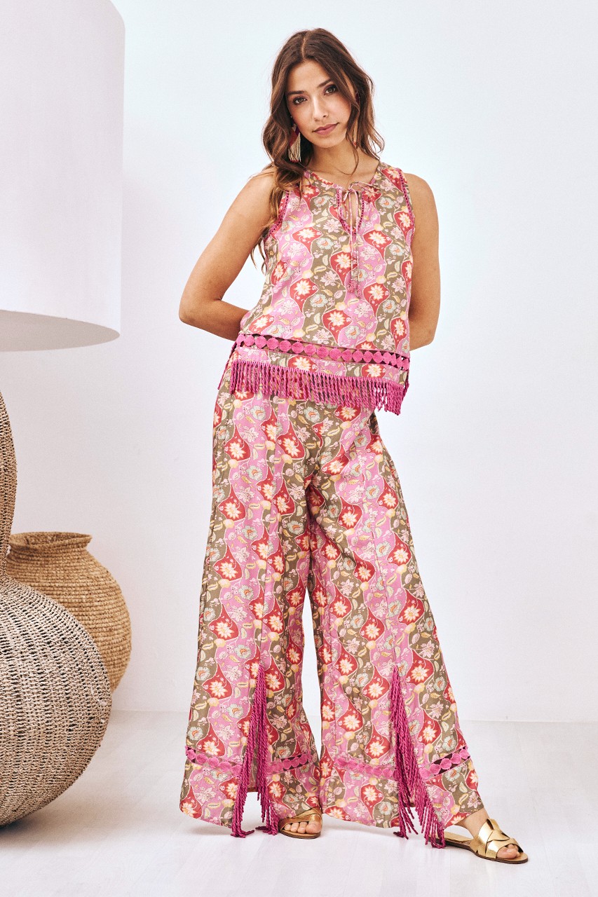 PANTALÓN ESTAMPADO FLECOS