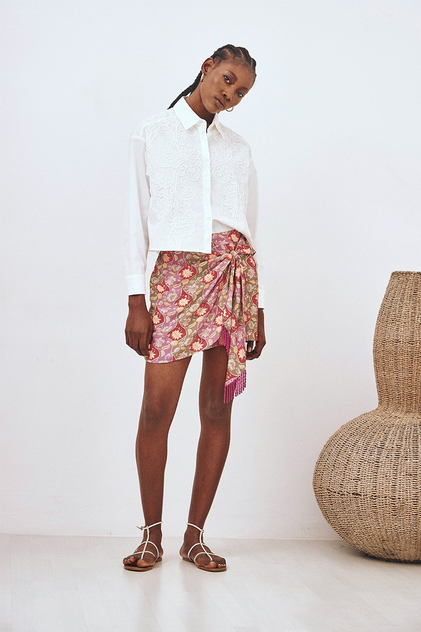 PRINTED SHORT SKIRT 1