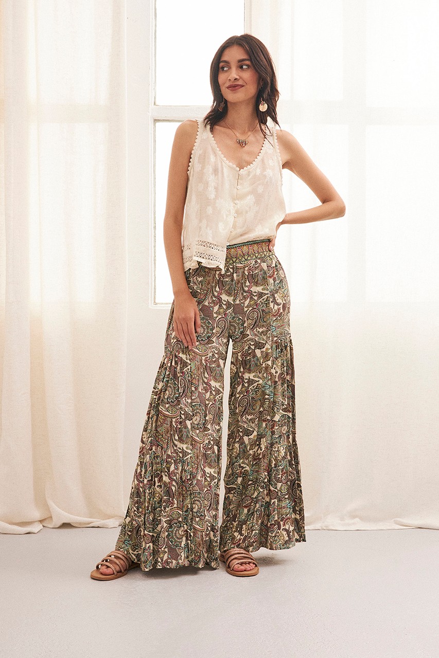 LOOSE PAISLEY TROUSERS