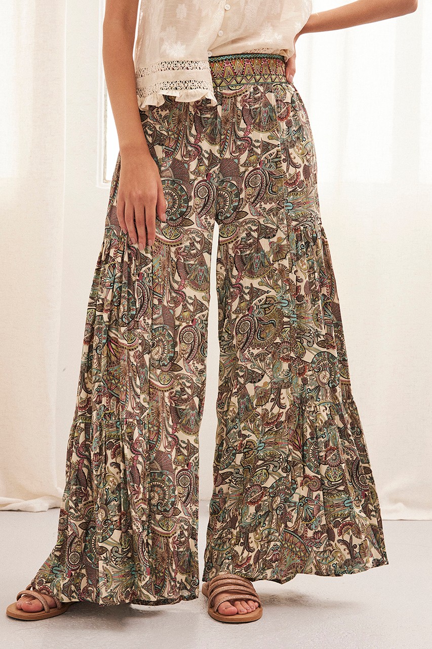 LOOSE PAISLEY TROUSERS 1