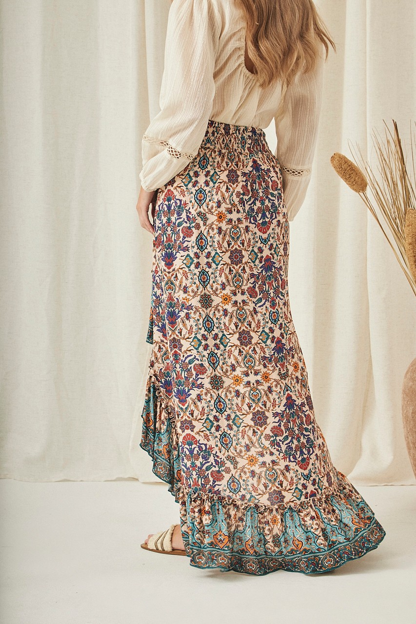 ASYMMETRIC FLORAL SKIRT 4