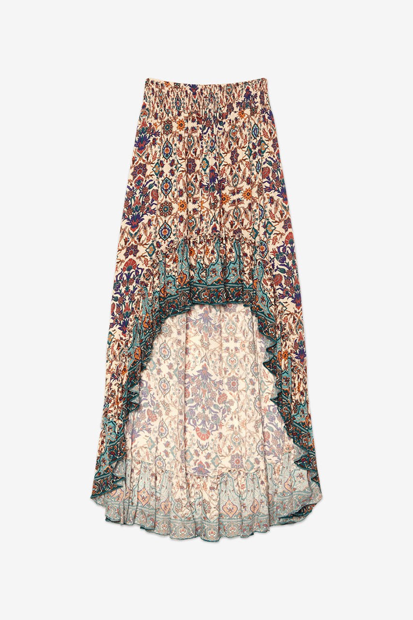 ASYMMETRIC FLORAL SKIRT 5