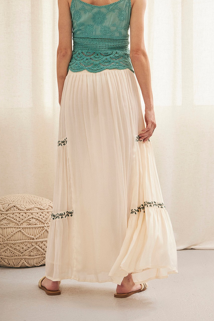 LONG EMBROIDERED SKIRT 4