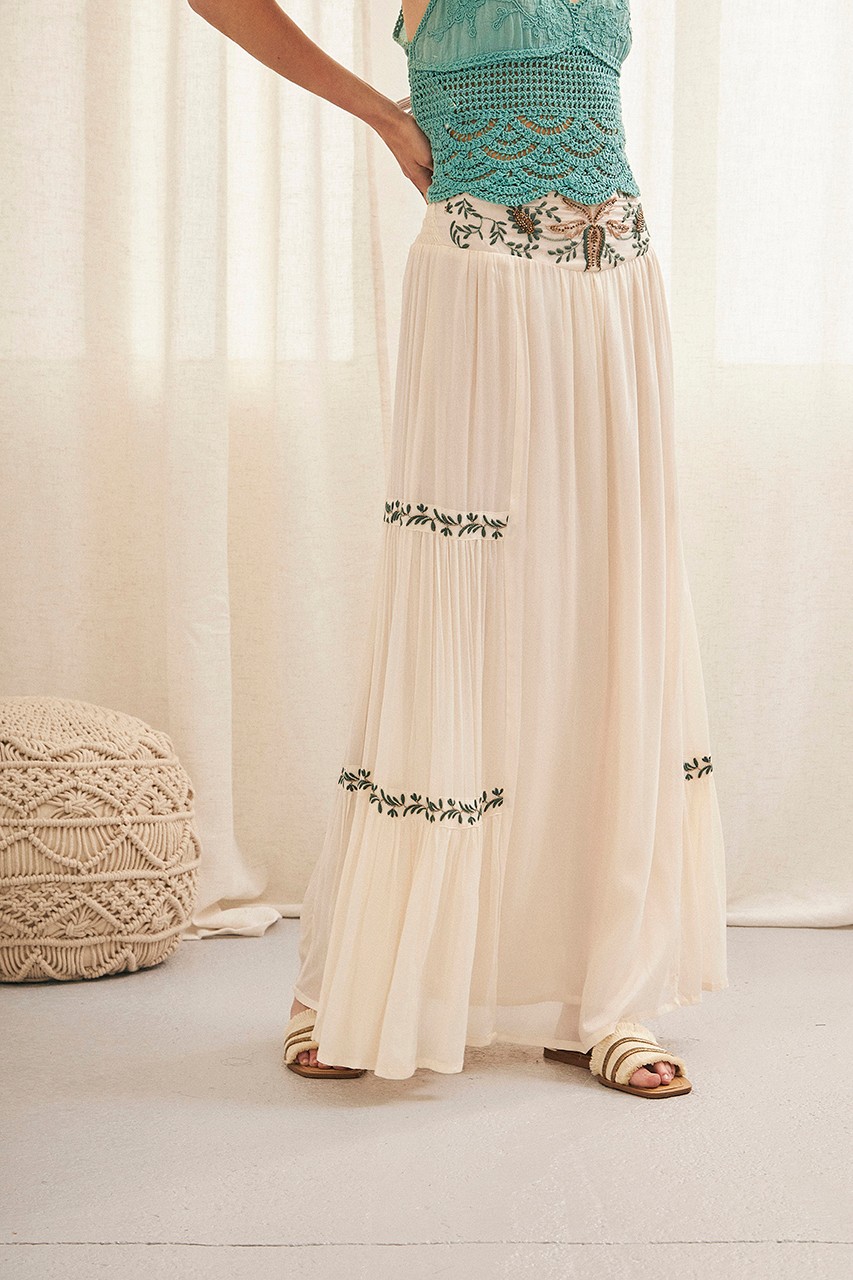 LONG EMBROIDERED SKIRT 2