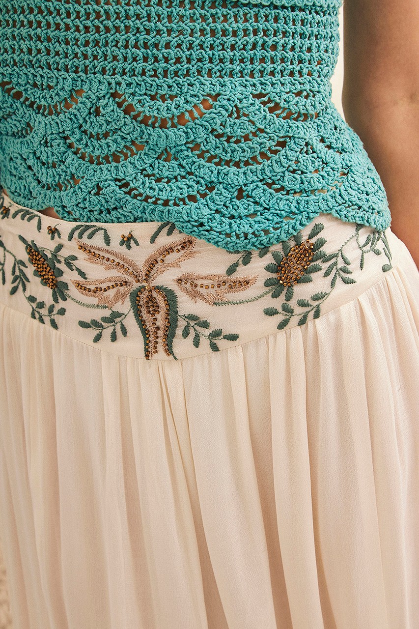 LONG EMBROIDERED SKIRT 3