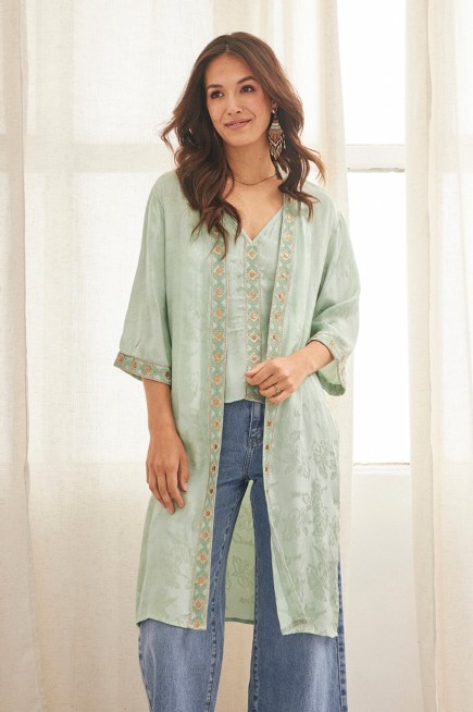 KIMONO MIDI BORDADO