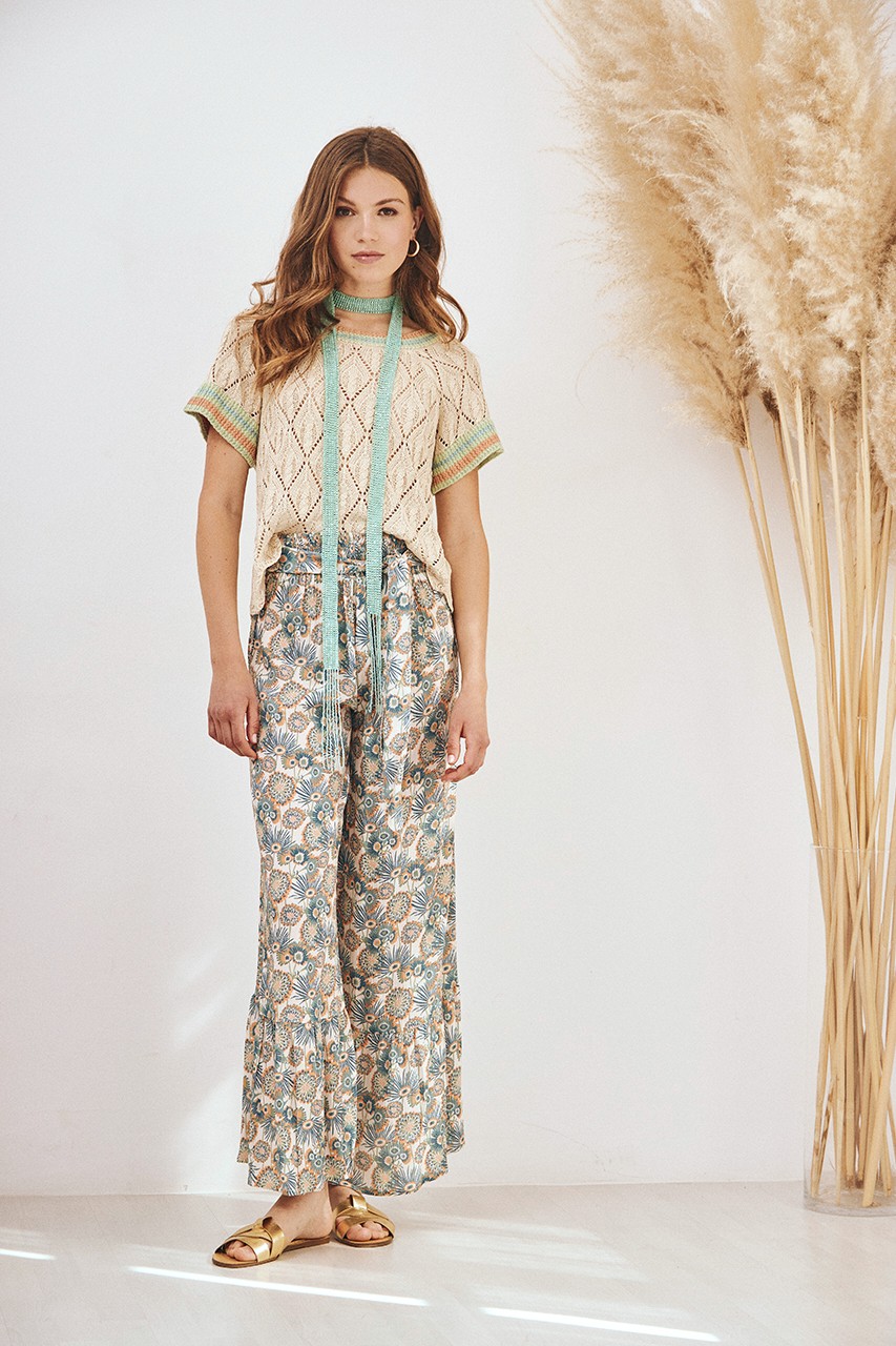 MIRRORS FLOWERS PANTS