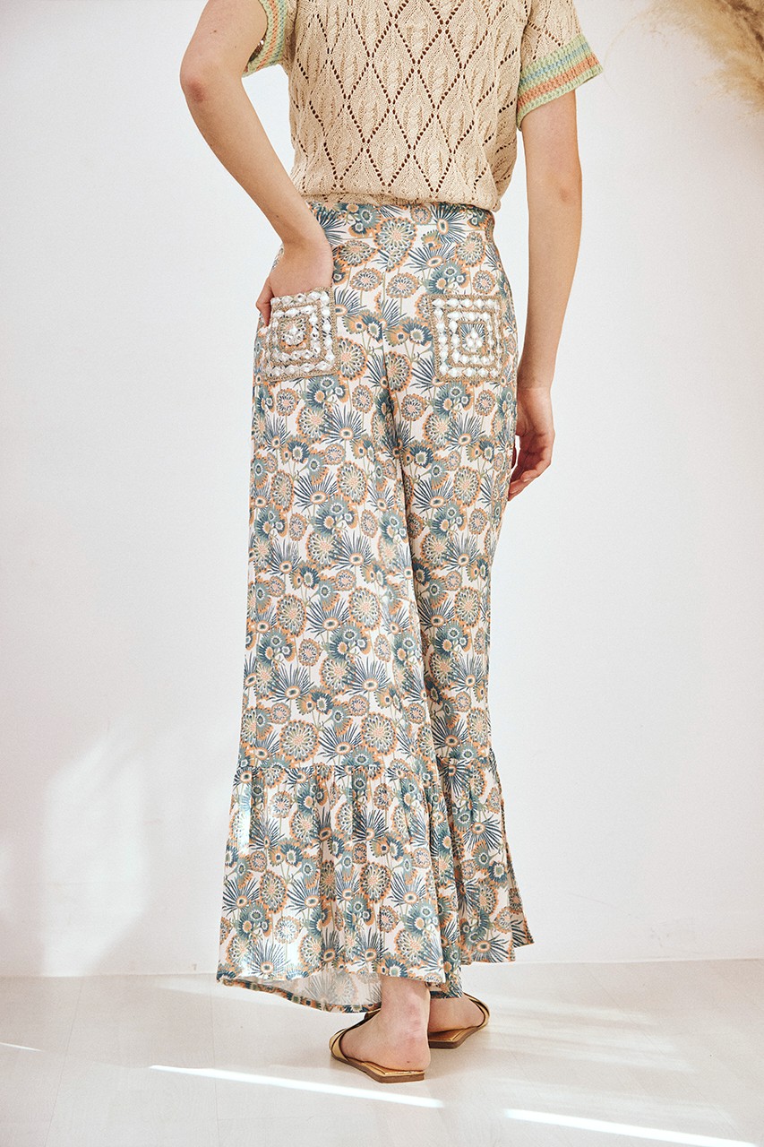 MIRRORS FLOWERS PANTS