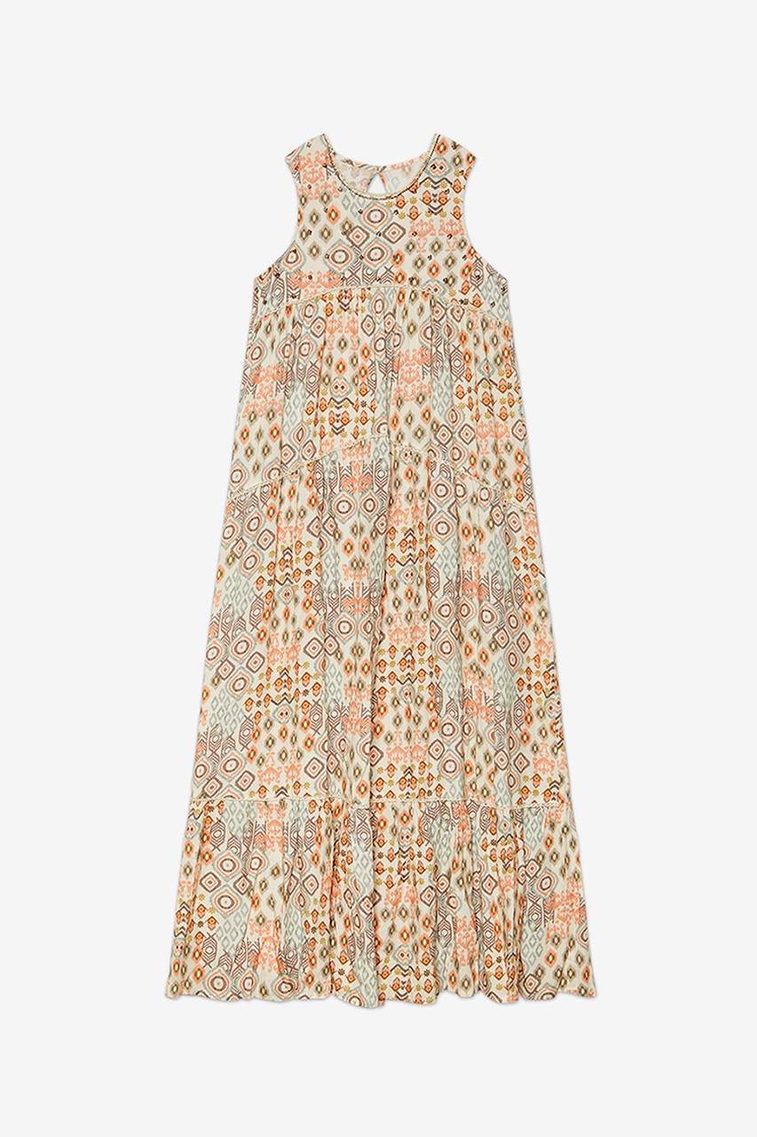 LONG PRINTED DRESS 6