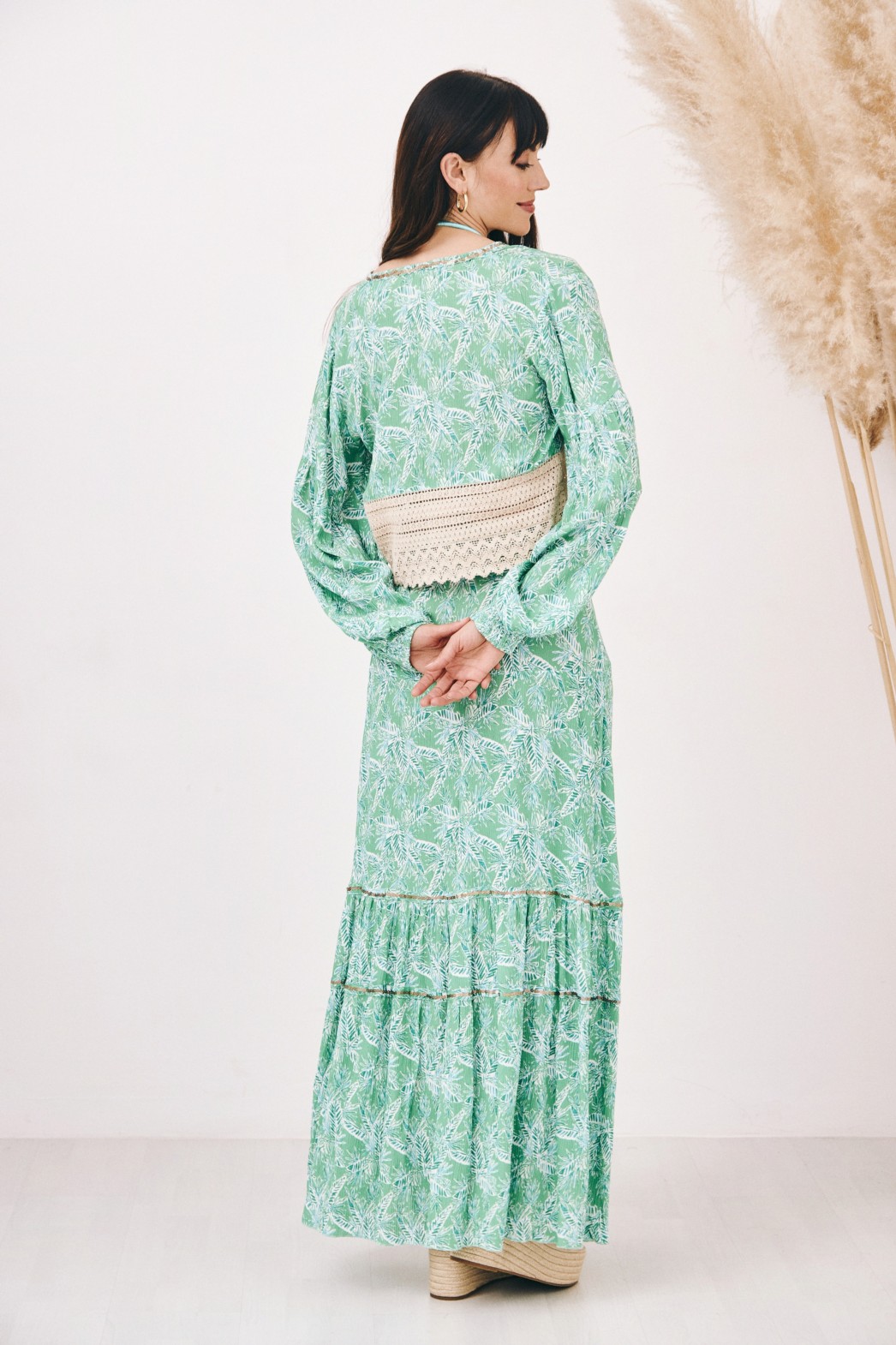 CROCHET LEAVES BLOUSE 3