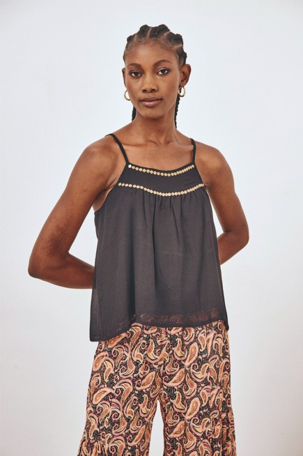 TOP FLUIDO LENTEJUELAS