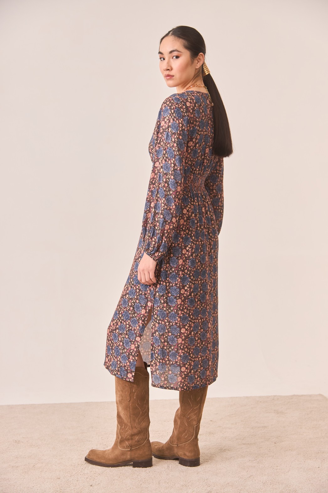 ENBROIDERY FLOWERS DRESS 2