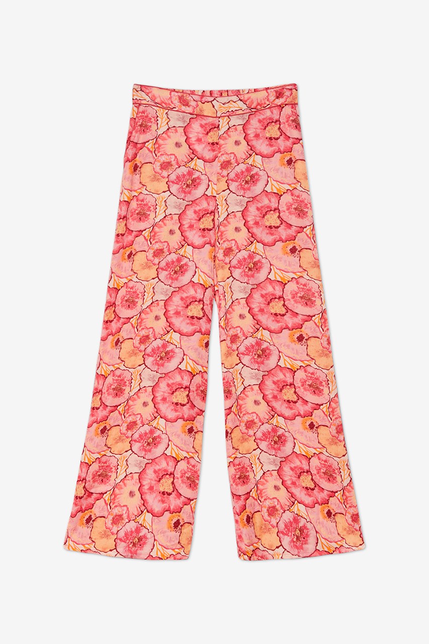 FLORAL PALAZZO TROUSERS 3