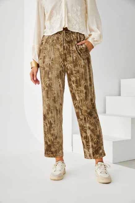 PANTALON JOGGING TERCIOPELO PALMERITAS