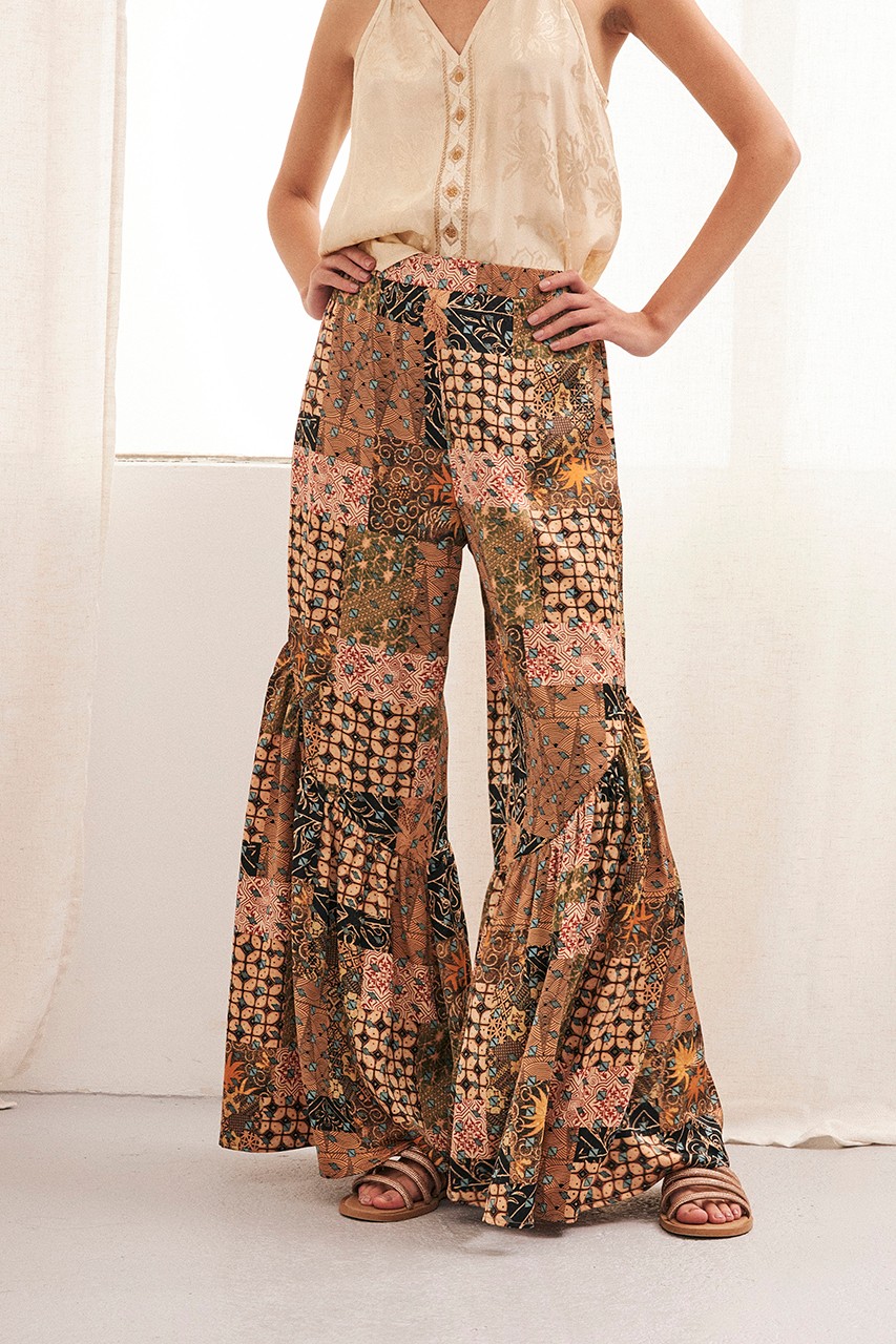 PRINTED FLARED TROUSERS 2