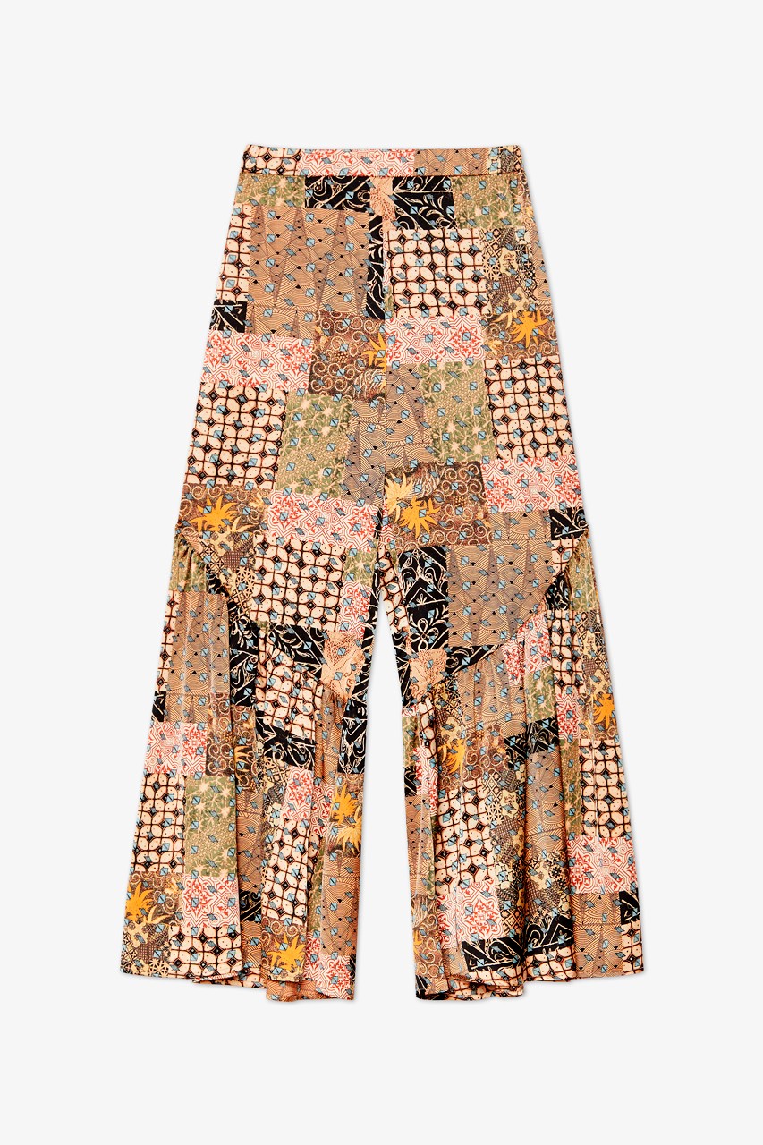 PRINTED FLARED TROUSERS 4