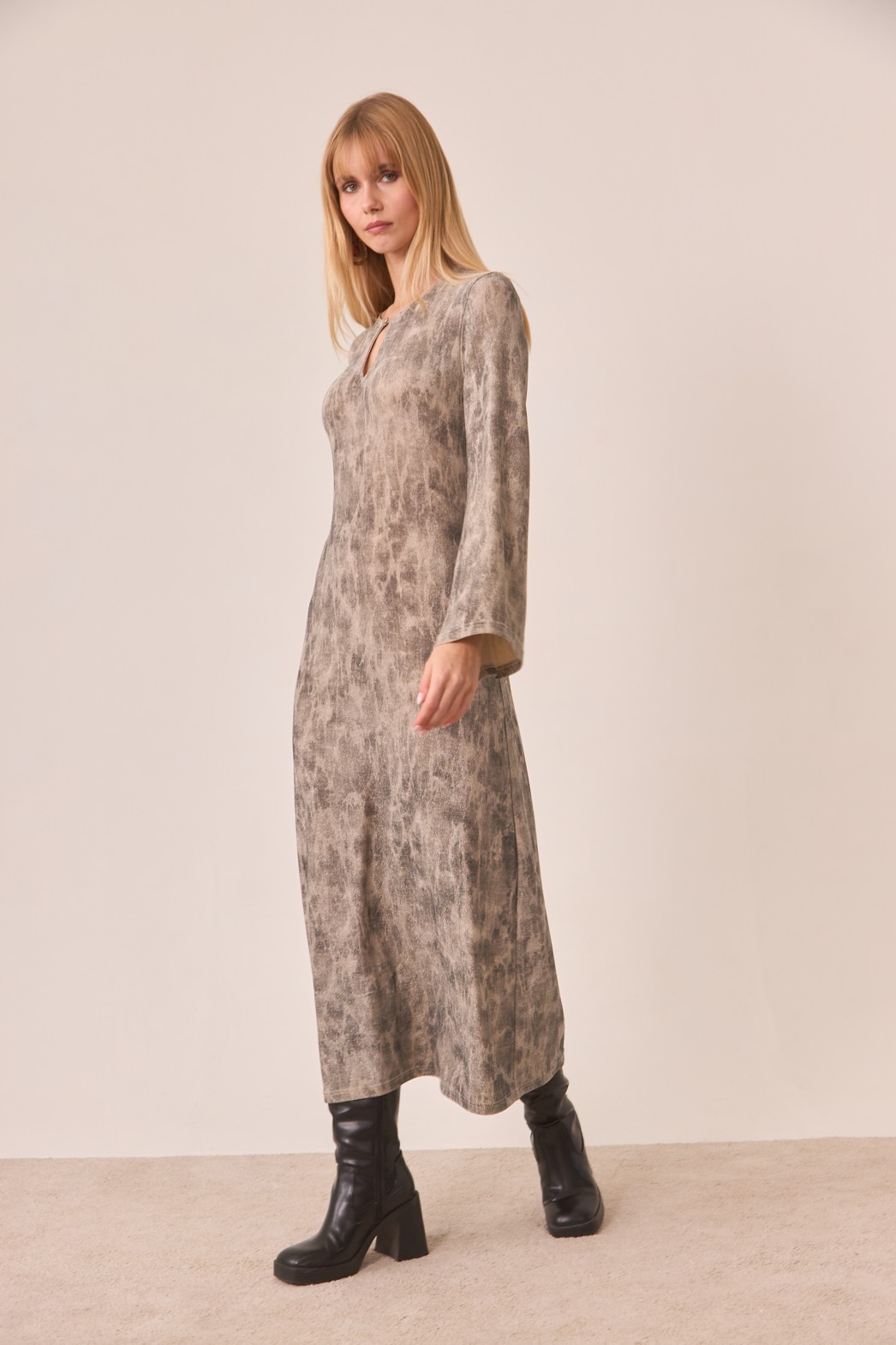 TIE - DYE LUREX DRESS 4