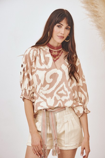 BLUSA ESTAMPADO TRAZOS