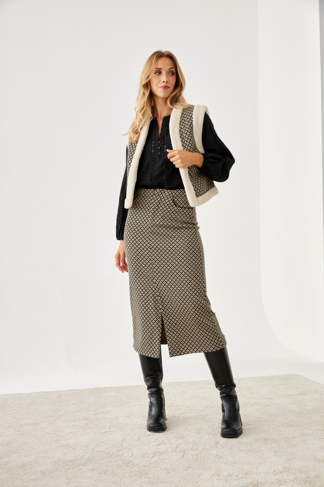 FALDA MIDI PATTERN 1