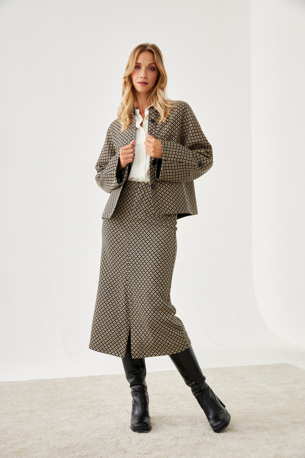 FALDA MIDI PATTERN