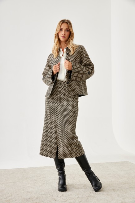 FALDA MIDI PATTERN