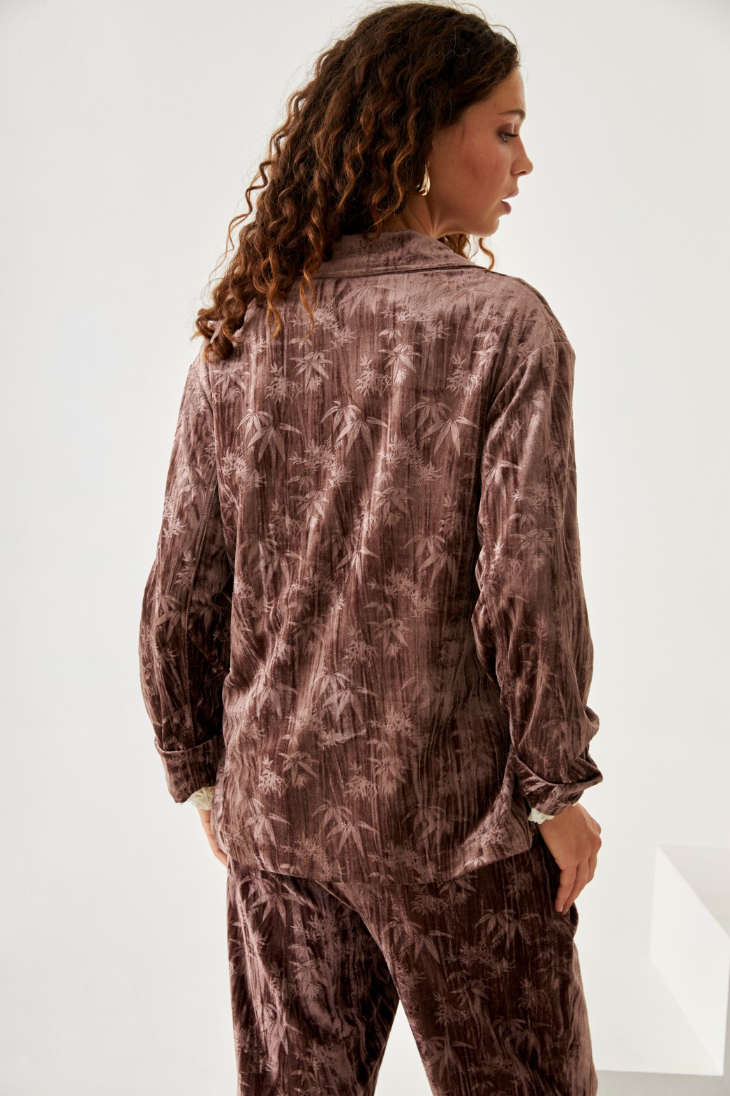 PALM TREES WRAPPED VELVET JACKET 1