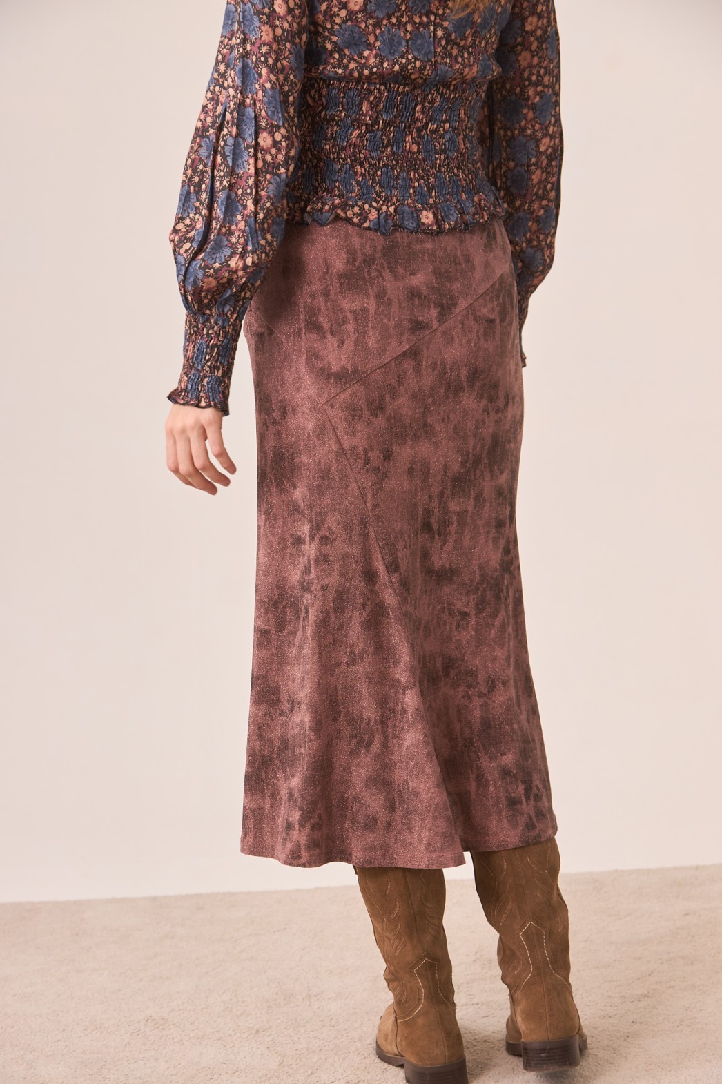 TIE-DYE LUREX SKIRT 3