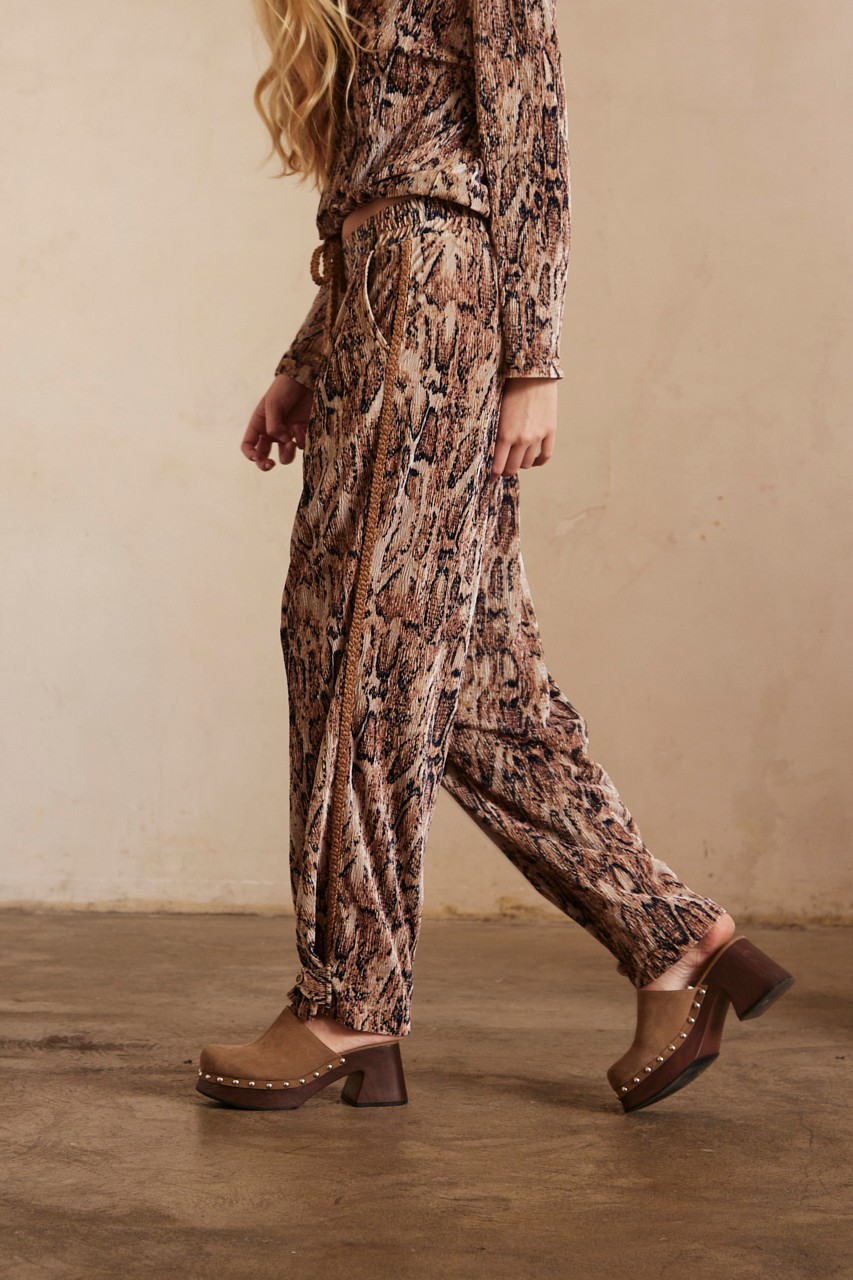 PRINTED VELVET PANTS PRINTED VELVET PANTS