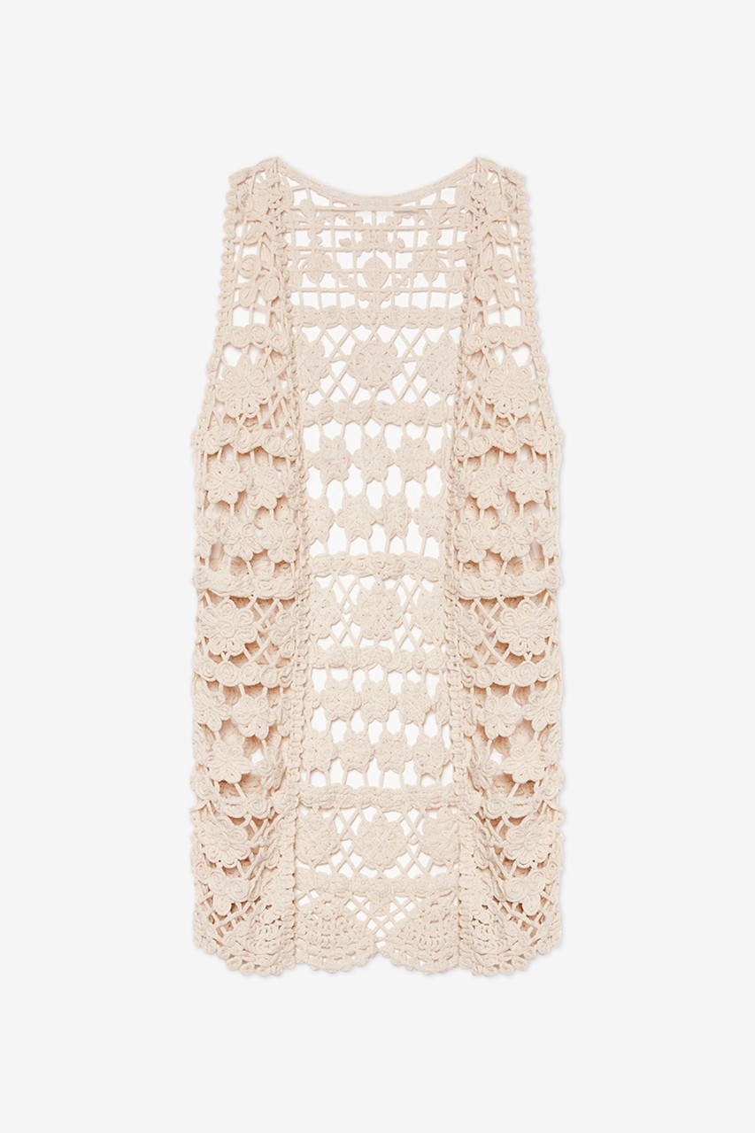 OPENWORK MIDI VEST