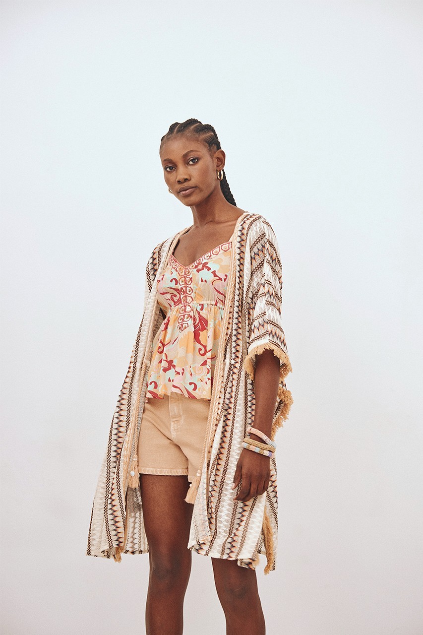 KIMONO PUNTO FLECOS RAYADO 1