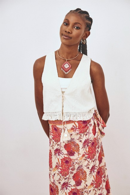 CHALECO JACQUARD CROCHET