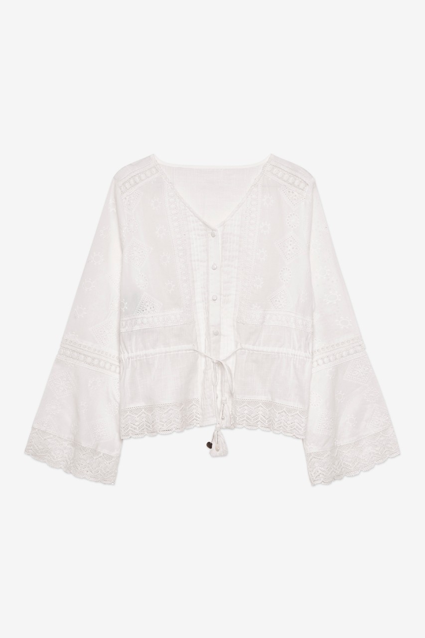 BLUSA CORDÓN CINTURA