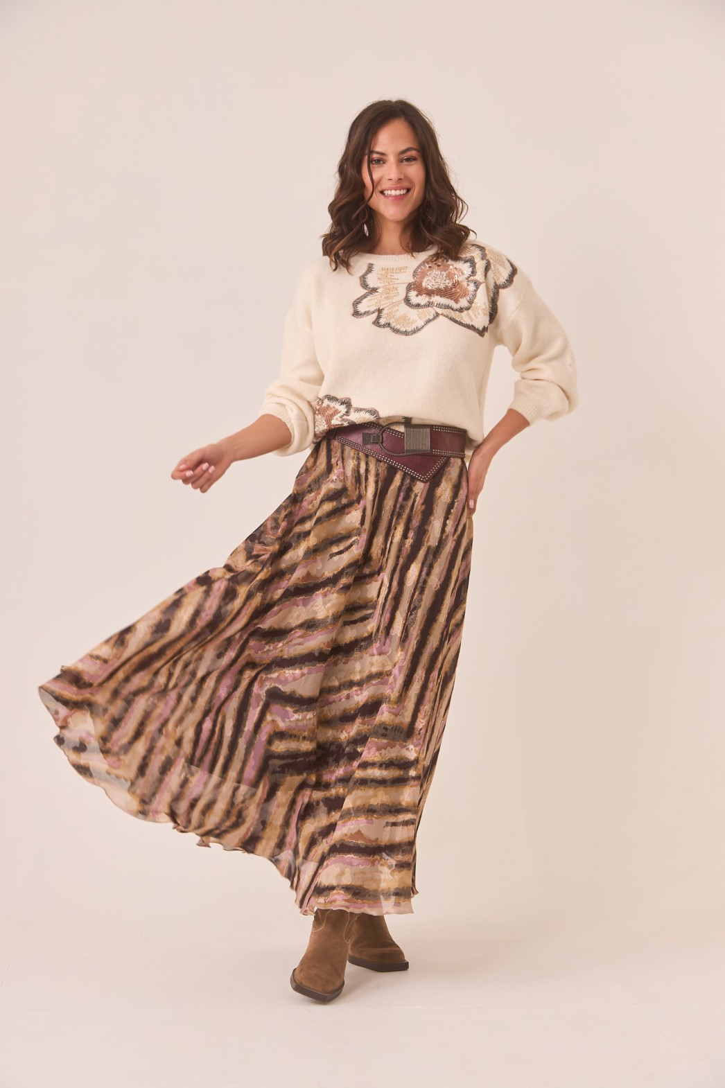 FALDA ASIMÉTRICA ANIMAL PRINT