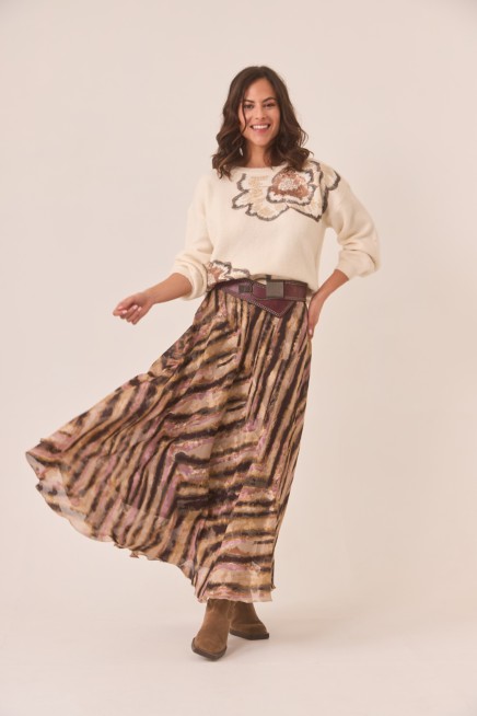 FALDA ASIMÉTRICA ANIMAL PRINT